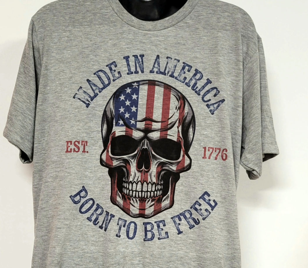 Graphic Sublimated  Tshirt-Made in American-Ash